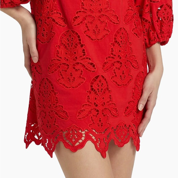 Cara Cara Montauk Cotton Lace Minidress - Picture 3 of 15